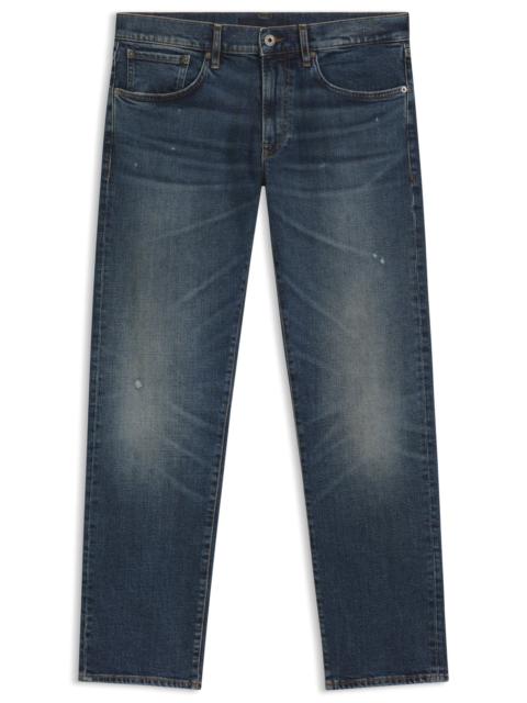 BECKHAM X BOSS SLIM-FIT JEANS IN BLUE STRETCH DENIM