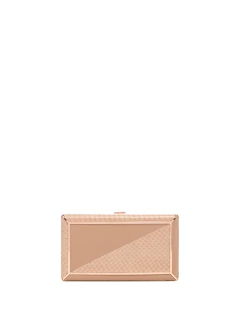 Callas Clutch in Nude Snakeskin & Nappa Leather