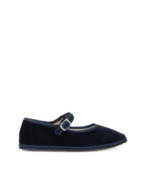 Mary Jane buckle-strap slippers