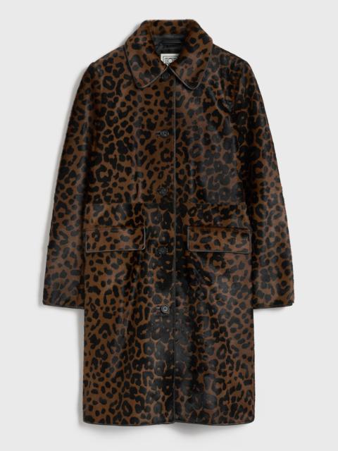 Pony hair coat leopard