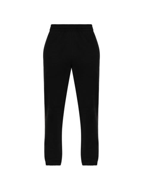 Sid check-trim track pants