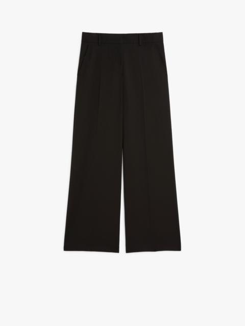 VISIVO Wool canvas palazzo trousers