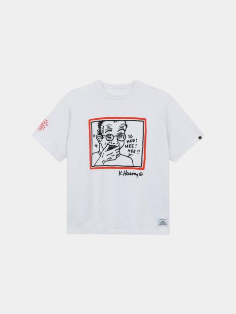 KEITH HARING X ALPHA GRAPHIC TEE "HEE HEE"