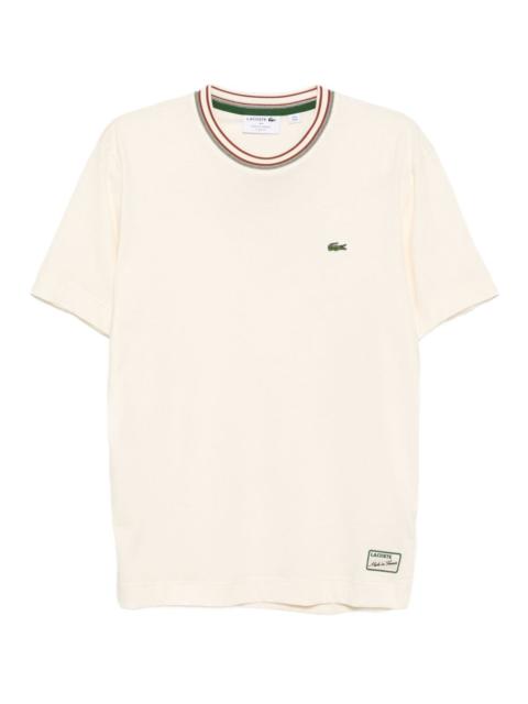 logo-embroidered T-shirt