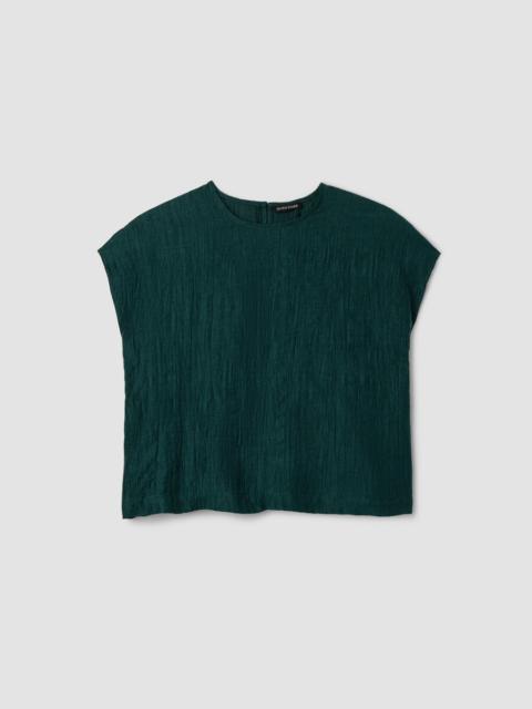 Linen Nylon Sheen Square Top