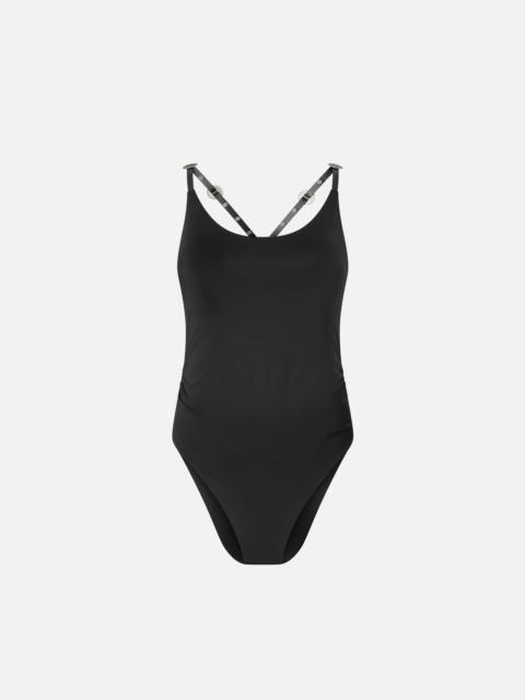 BODYSUIT WITH CROSSED SHOULDER STRAPS
