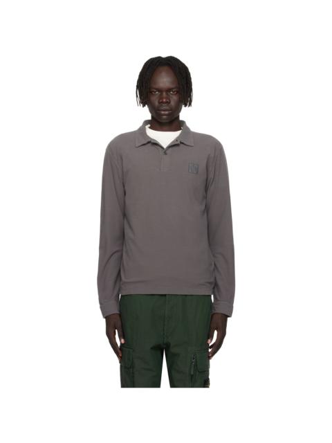 Gray 2200011 Long Sleeve Cotton Jersey Polo