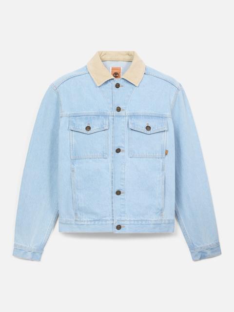 Corduroy Collared Denim Jacket