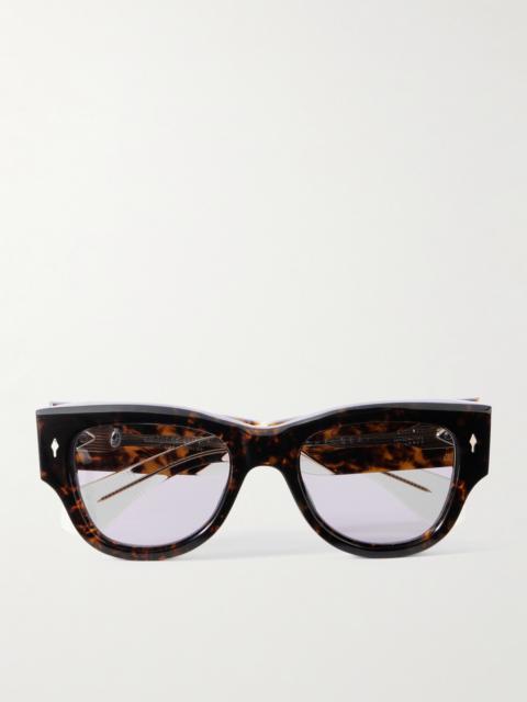 Chelsea Square-frame Tortoiseshell Acetate Sunglasses