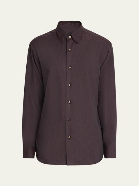 Men's Cotton Flannel Button-Down Shirt