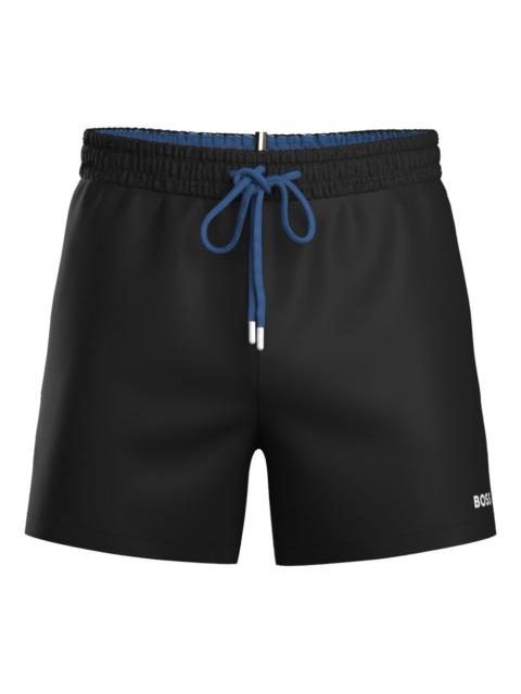 drawstring swim shorts