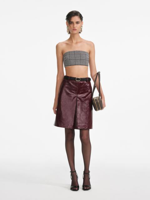 Houndstooth Bandeau Top