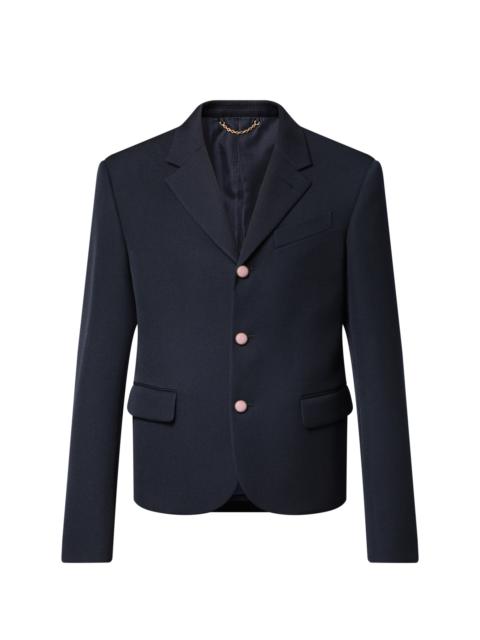 Cropped Classic Single-Breasted Jacket