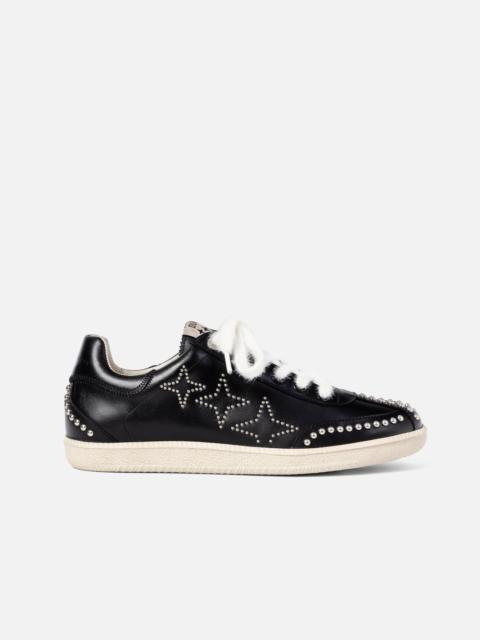 Plus Duke Black Studded Sneaker - Women's