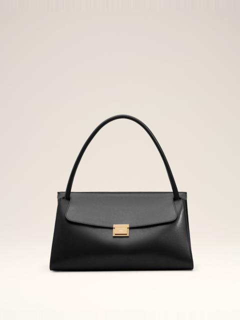 BLACK SMOOTH LEATHER MIMI BAG