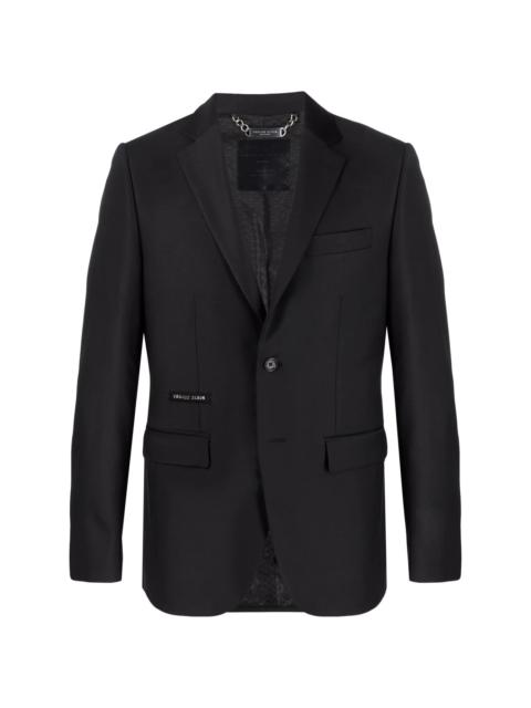 Crystal Skull single-breasted blazer