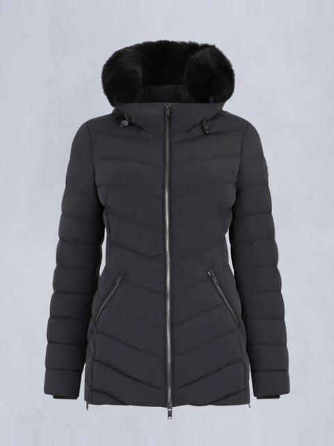 ROSELAWN SHEARLING TRIM JACKET