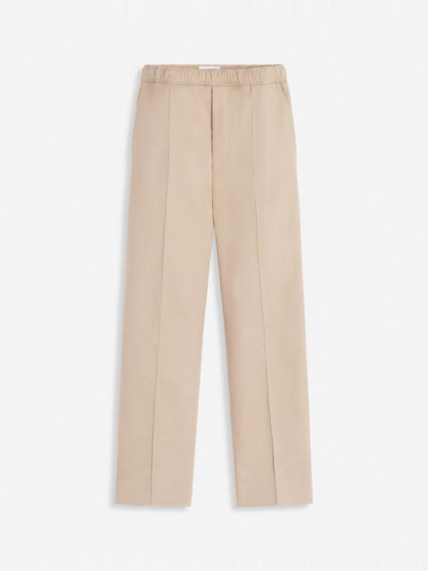 SUIT PANTS WITH AN ELASTICATED WAISTBAND