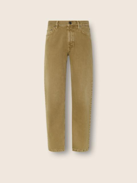 OLIVE GREEN COTTON ROCCIA PANTS