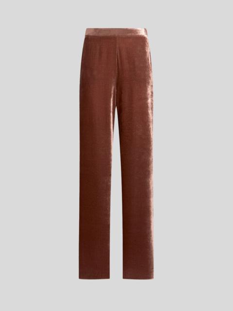 VELVET PALAZZO TROUSERS