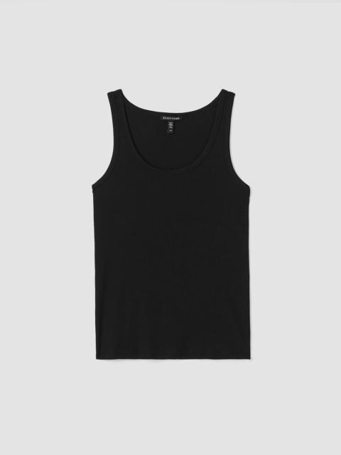 Organic Cotton Stretch Rib Slim Tank