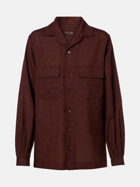 Ida wool, silk, and linen shirt