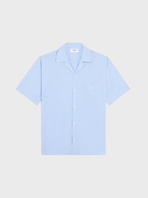 bowling shirt IN STRIPED COTTON POPLIN