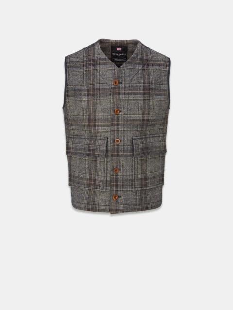 Men's Roger Gilet Check