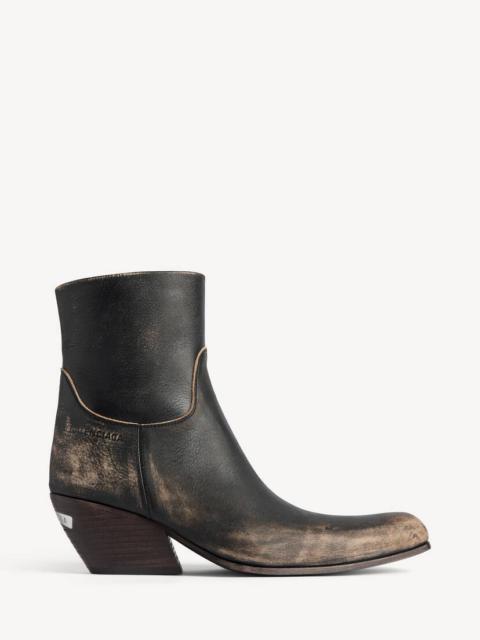 Women's Memphis Bootie in Black/beige