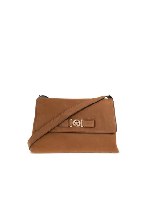 medusa-detail leather shoulder bag