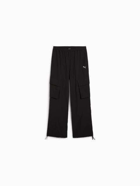 Wardrobe Essentials Women's Relaxed Woven Cargo Pants