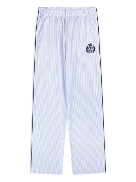 stripe embroidered pyjama