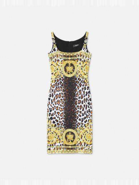 Wild Barocco Fitted Midi Dress