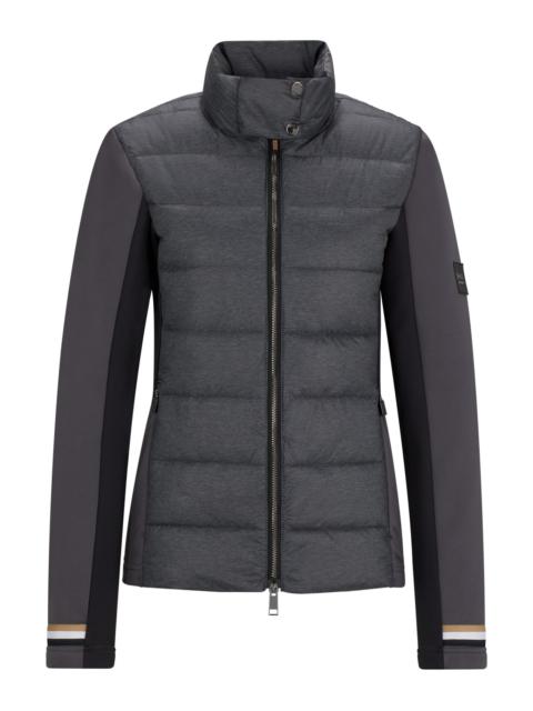 EQUESTRIAN HYBRID PUFFER JACKET WITH WATER-REPELLENT FINISH