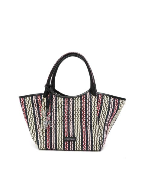 basket-weave tote bag
