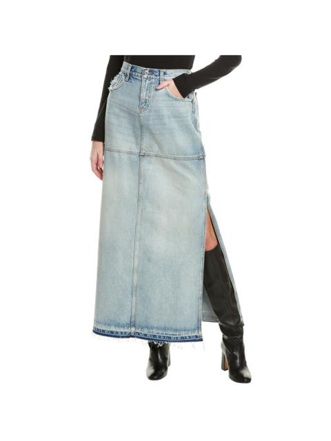 RE/DONE Mid-Rise Split Skirt