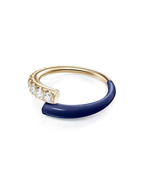 Navy Diamond Lola Ring