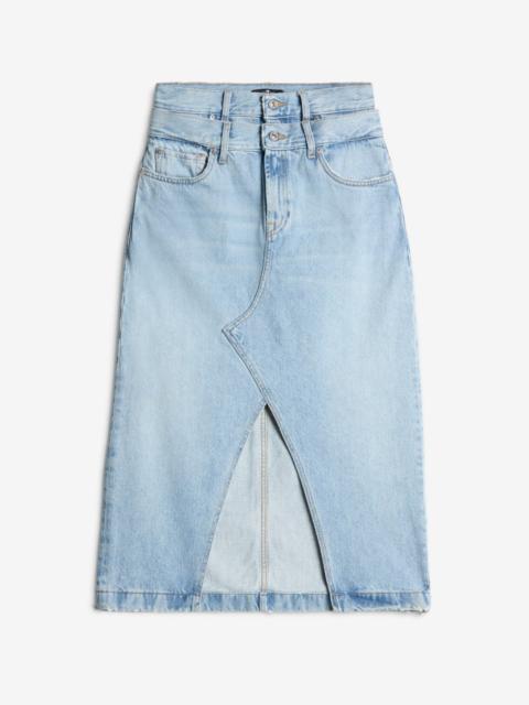 Double Waist Skirt in Bleach