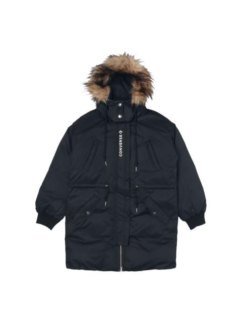 (WMNS) Converse Long Down Jacket 'Black' 10019430-A02