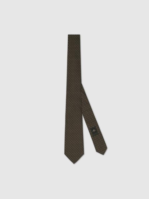 Double G silk jacquard tie