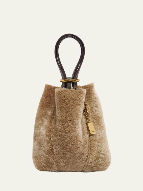Spin Mini Shearling Bucket Bag