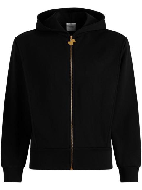 zip-up organic cotton hoodie