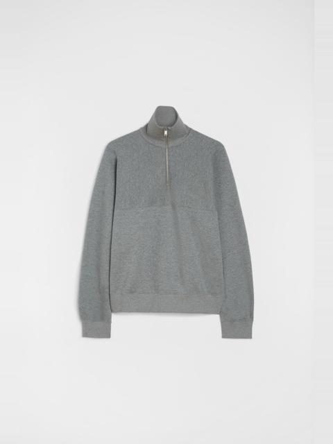 Cotton Terry High-Neck Sweatshirt