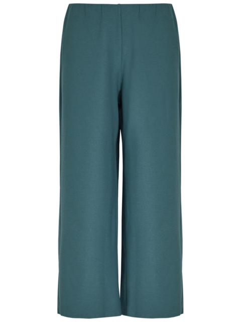 Eileen Fisher Cropped Wide-leg Trousers