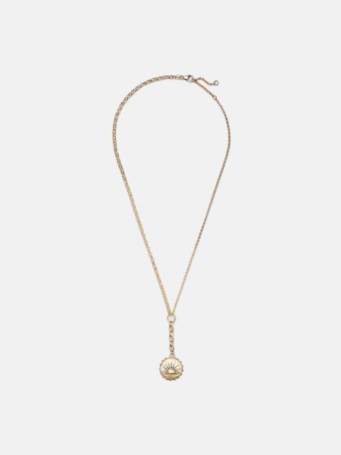 Internal Compass New Beginnings 18kt gold pendant necklace with diamonds