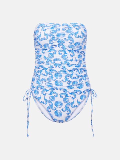 Sydney ruched printed swimsuit