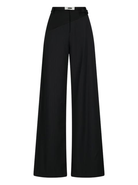 buckle tailored trousers