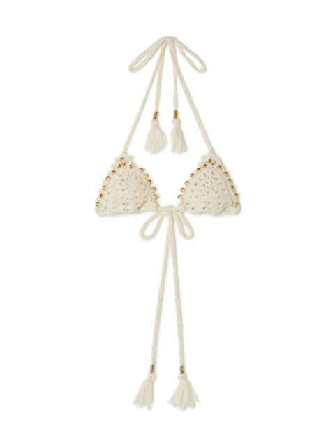 Cape Jasmine Bikini Top