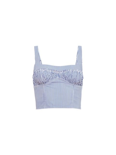 Poplin Bustier Top