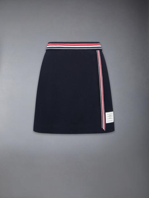 PIQUE RWB TRIM WRAP SKIRT